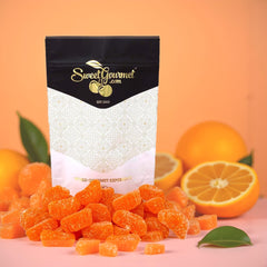 SweetGourmet close-up of sugar coating highlighting sweet crunch and bright look
