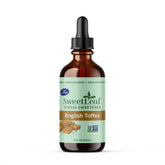 SweetLeaf bottle front view showing English Toffee flavor and size convenience
