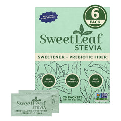SweetLeaf front packaging showing boxes and packets for quick identification and convenience