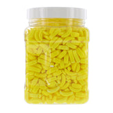 Sweetly You front view of jar showing bright yellow candies and resealable lid benefit freshness
