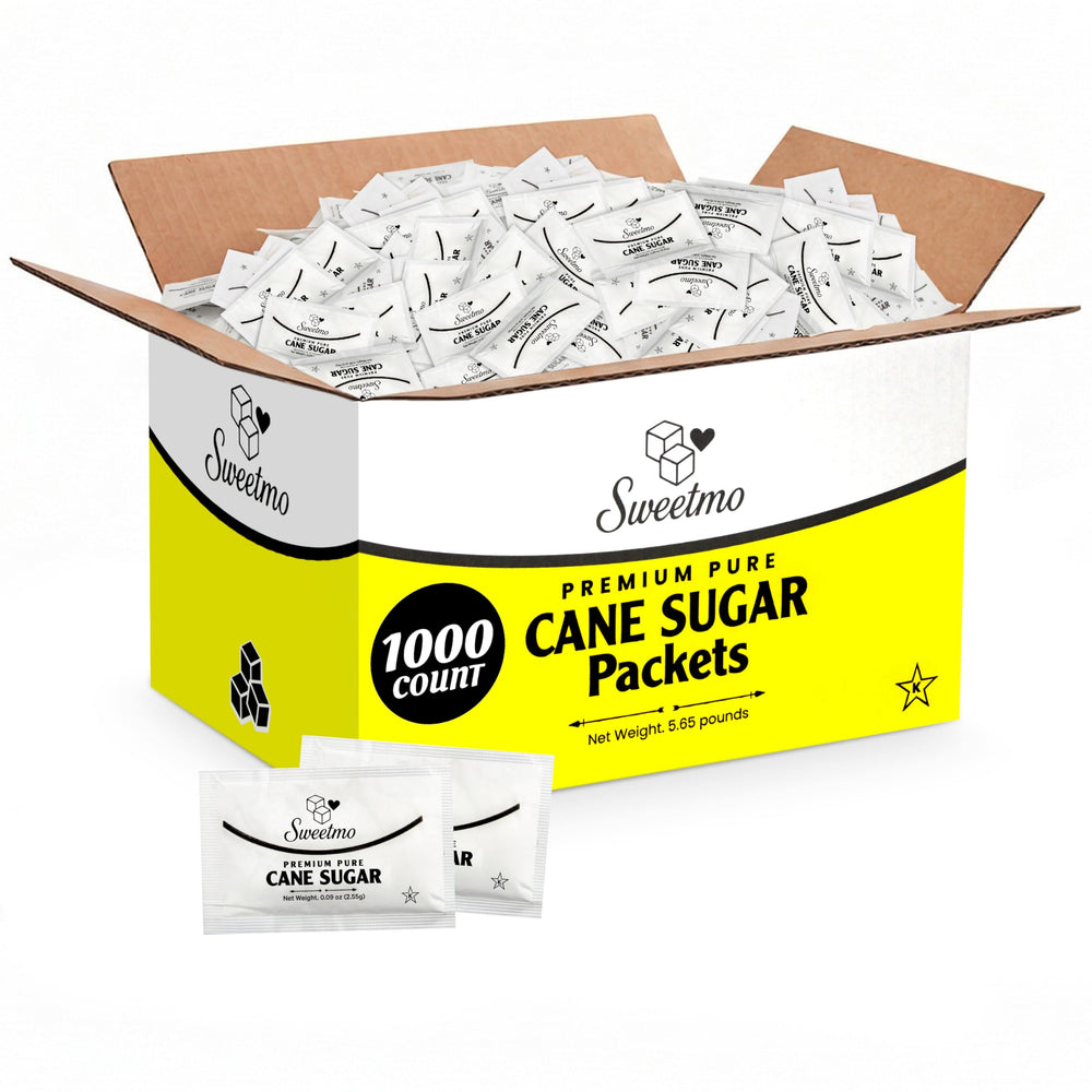 Sweetmo front packaging showing bulk 1000-count box for easy restocking and value