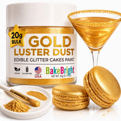 Sweets & Treats Boutique front jar view showing 20g gold dust and label benefit presentation