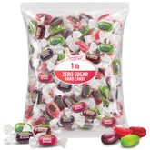 SWEETSIDE CANDY CO. 1 lb bag front view showing vibrant fruit wrappers and value