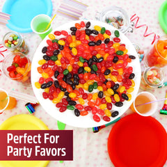 SWEETSIDE CANDY CO. hand holding jelly beans demonstrating portion size and convenience