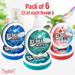 SWEETSIDE CANDY CO. open pack with visible mints for easy grab-and-go freshness