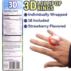 Sweetzo close-up of 3D baseball topper highlighting playful design and appeal