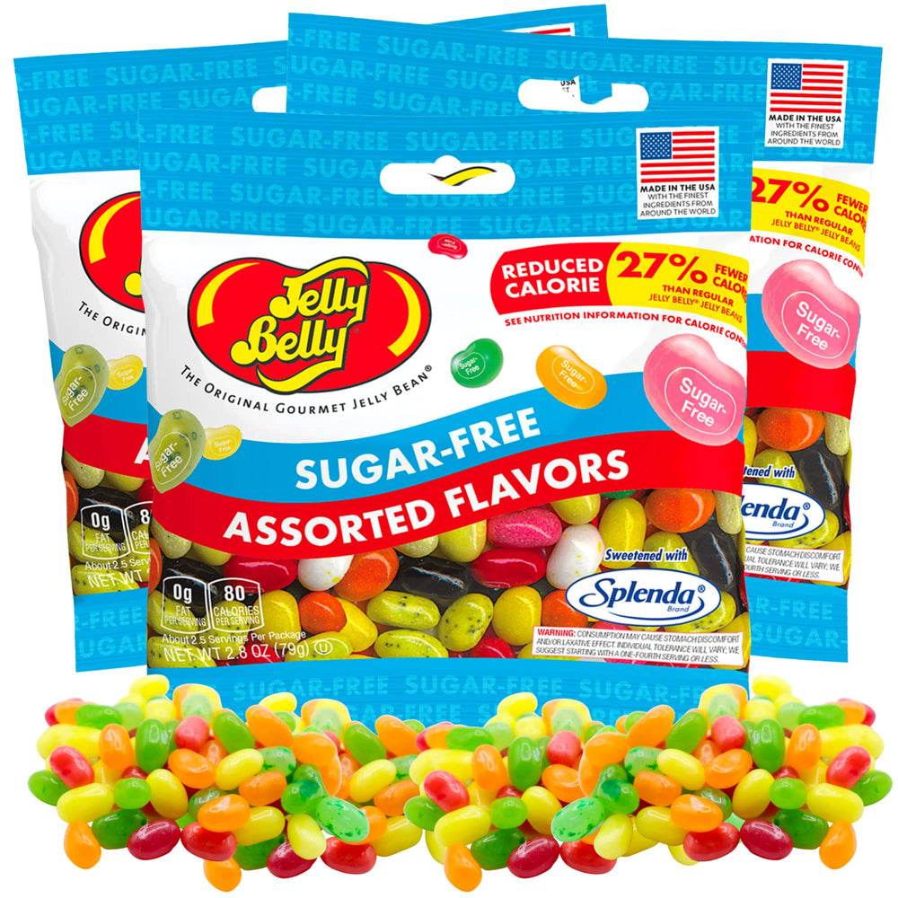 Sweetzo front packaging showing three 2.8 oz bags and product benefits