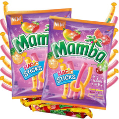 Sweetzo Mamba front packaging showing colorful peg bag and logo for quick identification and portability