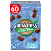 Swiss Miss front packaging showing 60-count box and clear branding, quick stocking benefit