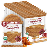 Swoffle front packaging showing organic gluten-free label and benefit for clean ingredients