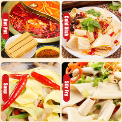 SXET stir-fry with tofu skin and vegetables showing versatility and savory appeal