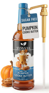 SYRUVIA front bottle with pump showing label and convenience benefit