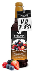 SYRUVIA bottle front packaging showing label and berry flavor for clear product identification
