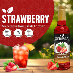 SYRUVIA label close-up highlighting product name and kosher certification benefit