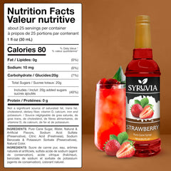 SYRUVIA syrup pouring into glass demonstrating easy mixing benefit