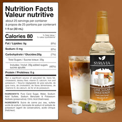 SYRUVIA syrup texture on spoon showing smooth consistency and rich flavor