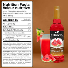 SYRUVIA syrup pouring to show smooth texture and concentrated watermelon taste