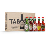 TABASCO five-pack front packaging showing all five 5 oz bottles and variety benefits