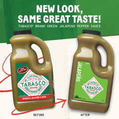 TABASCO green close-up of sauce texture highlighting fresh jalapeño flavor