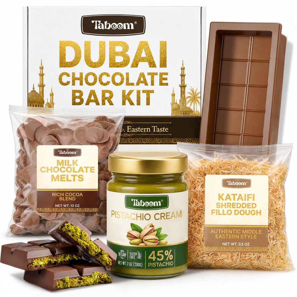 Taboom kit front packaging showing contents and gift-ready presentation