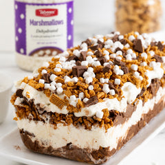 Taboom marshmallow bits topping hot chocolate adding visual appeal