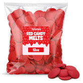 Taboom front packaging showing red wafer melts and product weight benefit of clear labeling