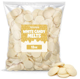 Taboom white candy wafers front packaging showing product and weight, easy baking use
