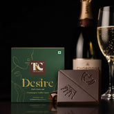 TAC Delights Desire front packaging showing three luxury bars and elegant box, gift-ready
