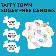 Taffy Town assorted candies close-up showing color variety and appealing flavors