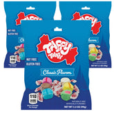 Taffy Town front packaging showing three 3.5 oz bags and colorful branding for gifting