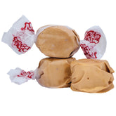 Taffy Town front packaging showing 2.5 lb maple taffy and branding benefit