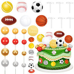 Taiyin front packaging showing full 31-piece sports topper set and easy party styling benefit