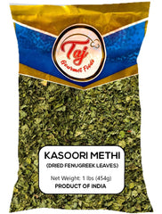 TAJ close-up of dried fenugreek leaves highlighting texture and aroma