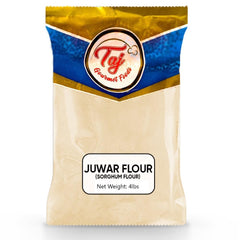TAJ sorghum flour front pouch showing brand and product benefits