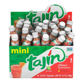 Tajín front pack of 40 mini shakers showing compact convenience and bold flavor
