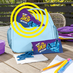 Takis Blue Heat rolled chip detail showing crunchy texture and intense flavor