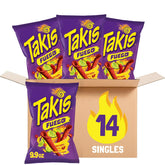 Takis Fuego front packaging showing bold branding and flavor for easy shelf recognition