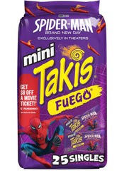 Takis mini Fuego front packaging showing brand and spice level for quick selection