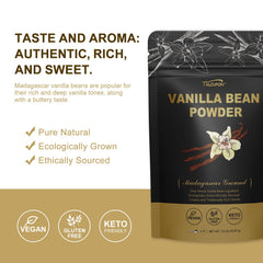 Talcufon spoonful stirred into coffee delivering rich vanilla flavor quickly