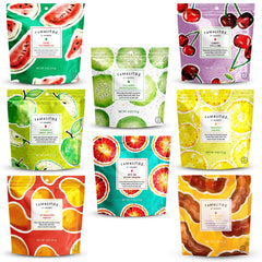 Tamalitoz front packaging showing vibrant branding and eight 4oz bags for easy selection