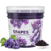 T&Tea front packaging tub showing grape popping boba and weight