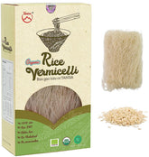 TANISA front packaging box showing organic rice vermicelli benefits