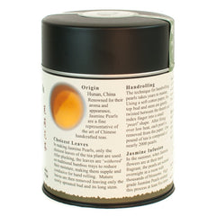 The Tao of Tea jasmine pearls closeup highlighting handrolled texture and aroma