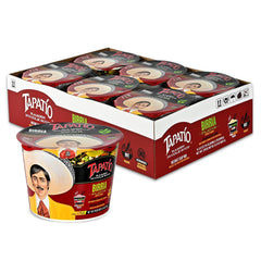 Tapatío ramen front packaging showing birria flavor and bold branding to identify product