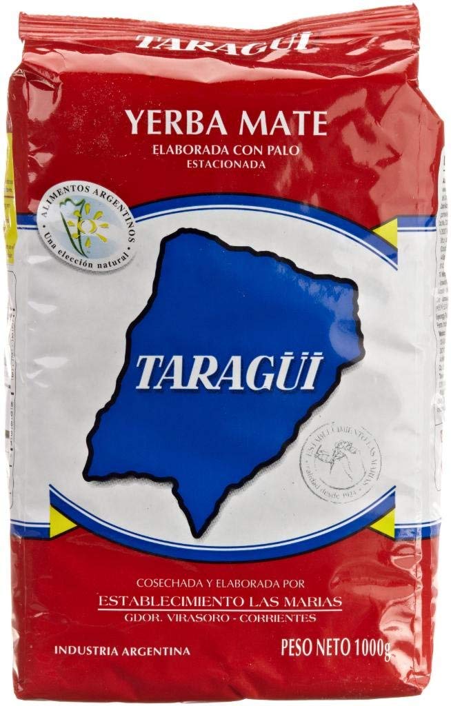 Taragüi front packaging showing 2.2lb bag and clear brand label for reliable flavor