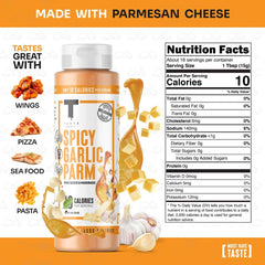 Taste Flavor Co. label close-up highlighting ingredients and no-oil benefit
