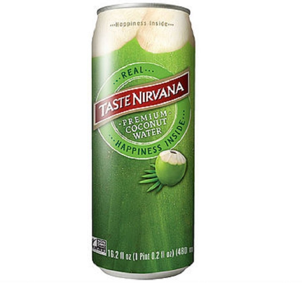 Taste Nirvana front packaging showing 12-pack and convenient storage benefit