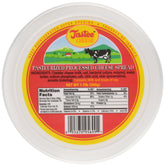 Tastee front packaging showing the 17.6 oz cheese block and clear label, easy identification