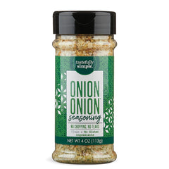 Tastefully Simple front packaging showing jar and label, convenient pantry staple