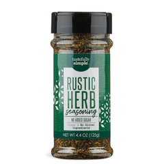 Tastefully Simple front packaging showing jar and label, highlights convenience